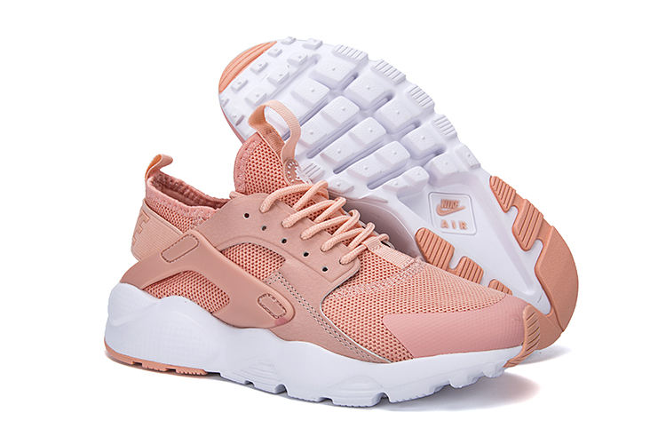 Women Nike Air Huarache Run Ultra Pink White Shoes